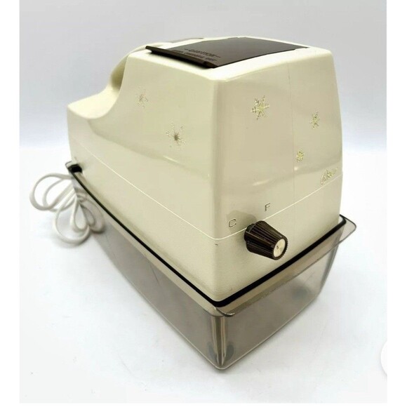 Vintage Oster Snowflake Electric Ice Cube Crusher 571-06B Almond & Brown Tested - Picture 6 of 10